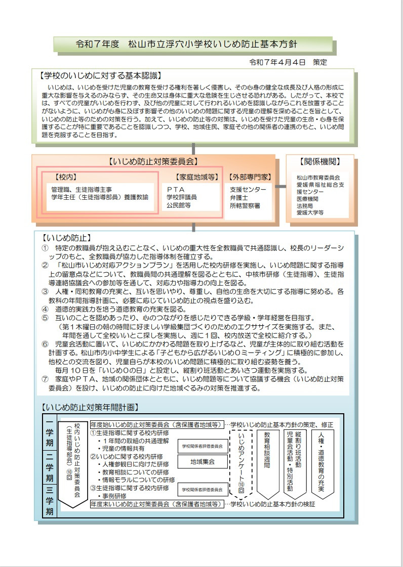 いじめ防止①